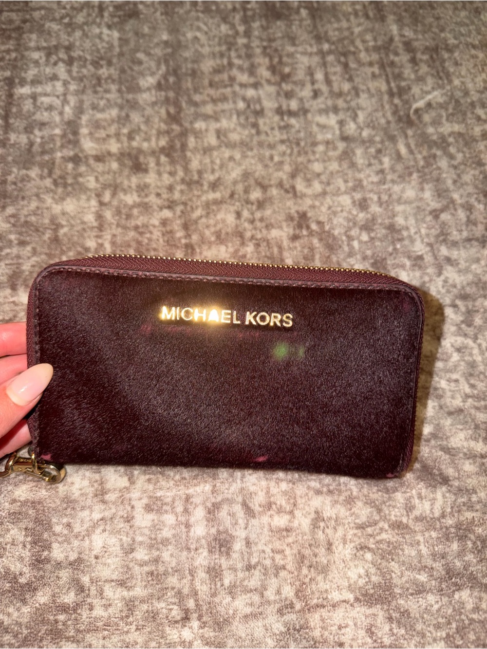 Michael Kors fur wallet